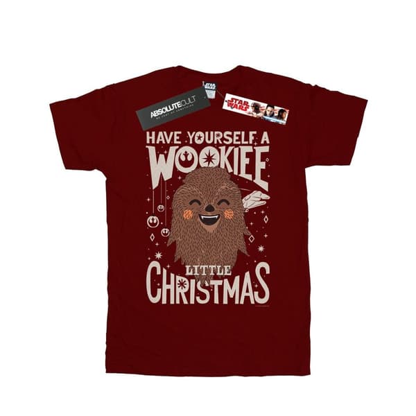 Star Wars T-shirt i bomull för flickor - Wookiee Little Christmas