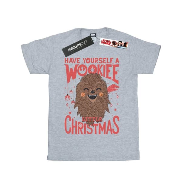 Star Wars T-shirt i bomull för flickor - Wookiee Little Christmas