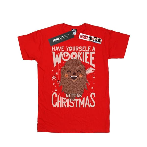 Star Wars T-shirt i bomull för flickor - Wookiee Little Christmas