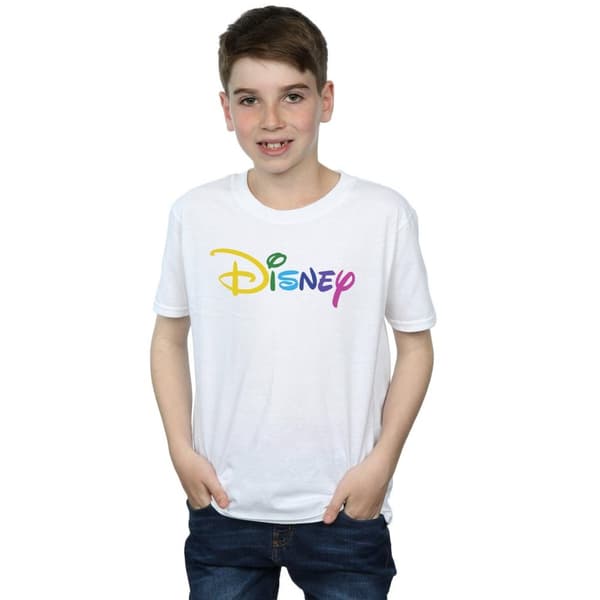 Disney T-shirt med färgad logotyp för pojkar