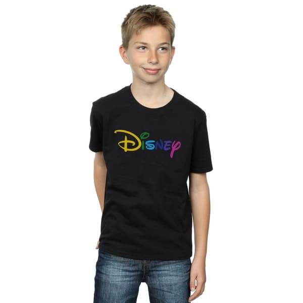 Disney T-shirt med färgad logotyp för pojkar