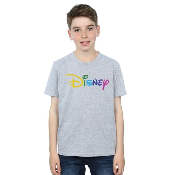 Disney T-shirt med färgad logotyp för pojkar