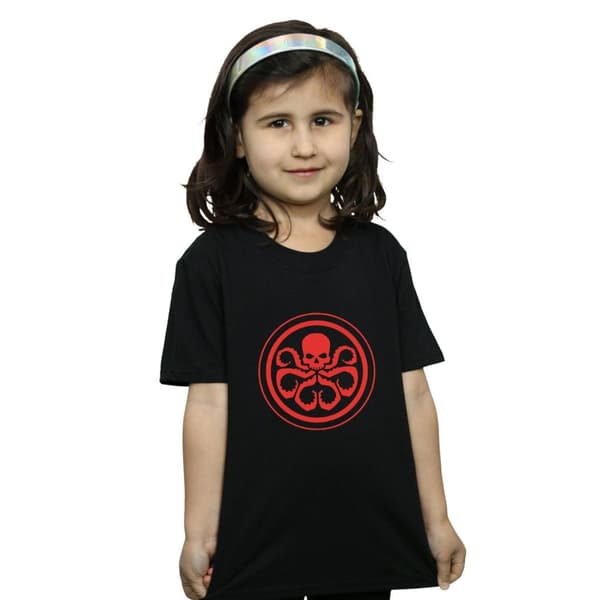 Marvel Girls Hydra Logo Cotton T-Shirt