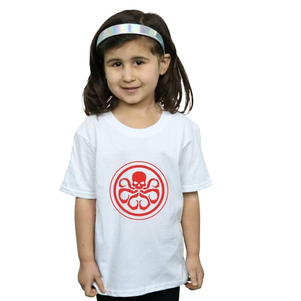 Marvel Girls Hydra Logo Cotton T-Shirt