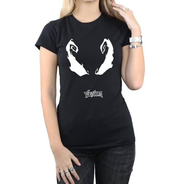 Marvel Dam/Tjej Spider-Man Venom Eyes - T-shirt i bomull