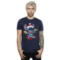Miniatyrbild 2 av 3: Disney Lilo And Stitch - T-shirt med julbelysning för herrar