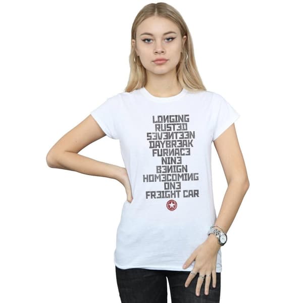 Marvel Womens/Ladies Winter Soldier Trigger Words Cotton T-Shirt
