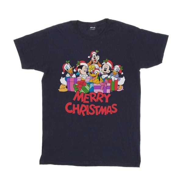 Disney Girls Mickey Mouse And Friends Christmas Cotton T-Shirt