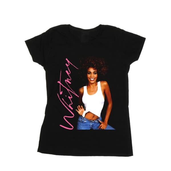 Whitney Houston Womens/Ladies Whitney Smile Cotton T-Shirt