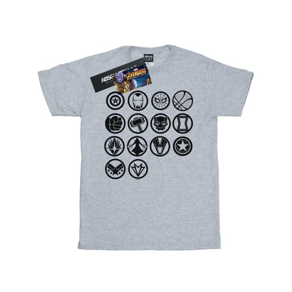 Marvel T-shirt i bomull för flickor - Avengers Infinity War Icons Assemble
