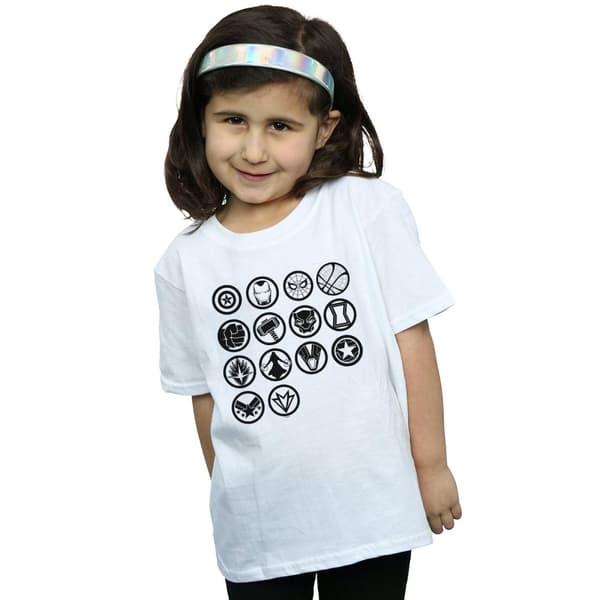 Marvel T-shirt i bomull för flickor - Avengers Infinity War Icons Assemble