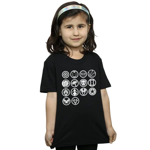 Marvel T-shirt i bomull för flickor - Avengers Infinity War Icons Assemble