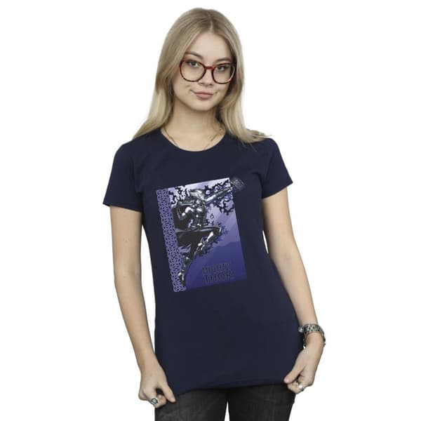 Marvel Dam/Tjej - Thor Love And Thunder Mighty Thor - Bomulls-T-shirt