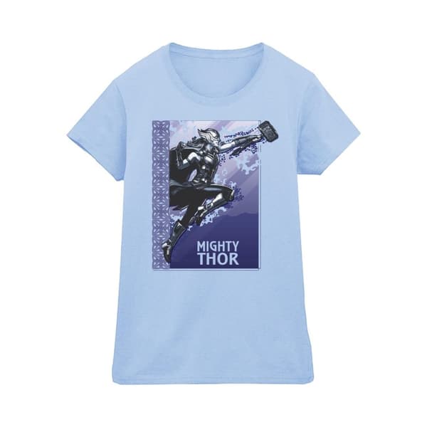 Marvel Dam/Tjej - Thor Love And Thunder Mighty Thor - Bomulls-T-shirt