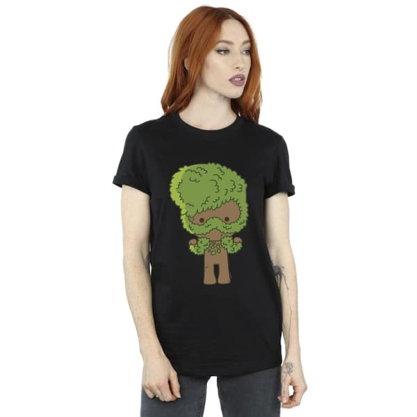 Marvel Womens/Ladies I Am Groot Chibi Flex Cotton Boyfriend T-Shirt