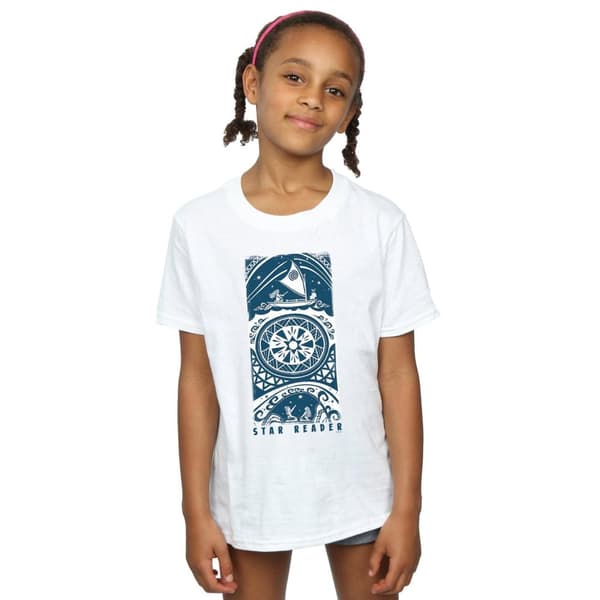 Disney Girls Moana Star Reader Cotton T-Shirt