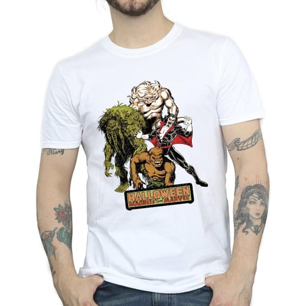 Marvel Mens Halloween Monsters T-Shirt