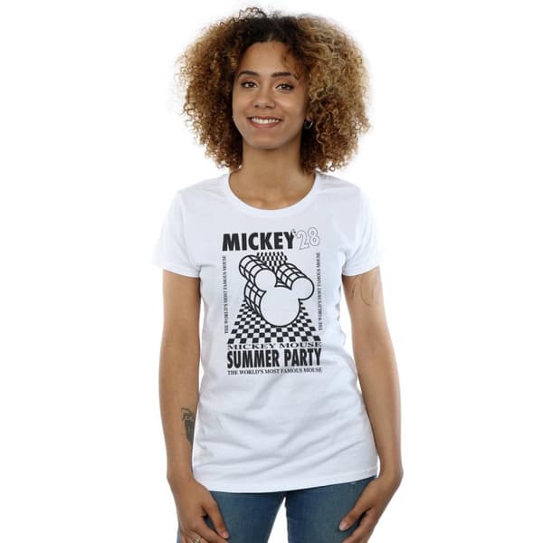 Disney Dam/Tjej Musse Pigg Summer Party - T-shirt i bomull