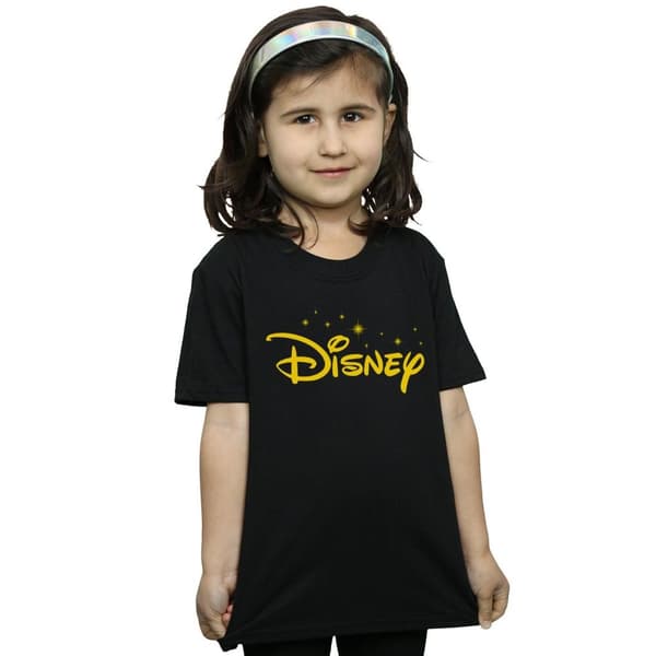 Disney Girls Logo Stars Cotton T-Shirt
