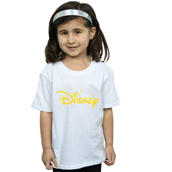 Disney Girls Logo Stars Cotton T-Shirt