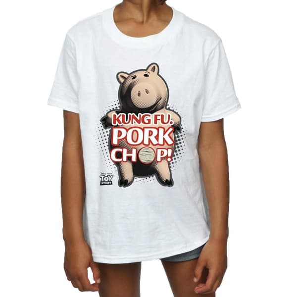 Disney Girls Toy Story Kung Fu Pork Chop Cotton T-Shirt