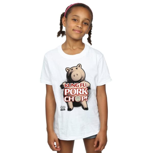 Disney Girls Toy Story Kung Fu Pork Chop Cotton T-Shirt