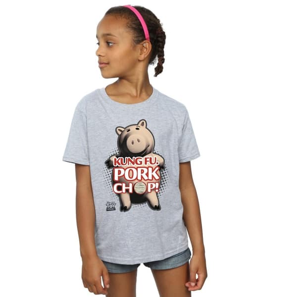 Disney Girls Toy Story Kung Fu Pork Chop Cotton T-Shirt