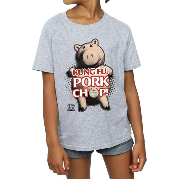 Disney Girls Toy Story Kung Fu Pork Chop Cotton T-Shirt