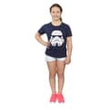 Miniatyrbild 4 av 5: Star Wars T-shirt i bomull med stormtrooperhjälm för flickor