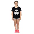Miniatyrbild 4 av 5: Star Wars T-shirt i bomull med stormtrooperhjälm för flickor