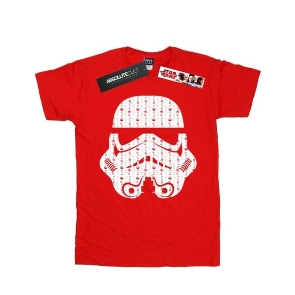 Star Wars Girls Christmas Stormtrooper Helmet Cotton T-Shirt