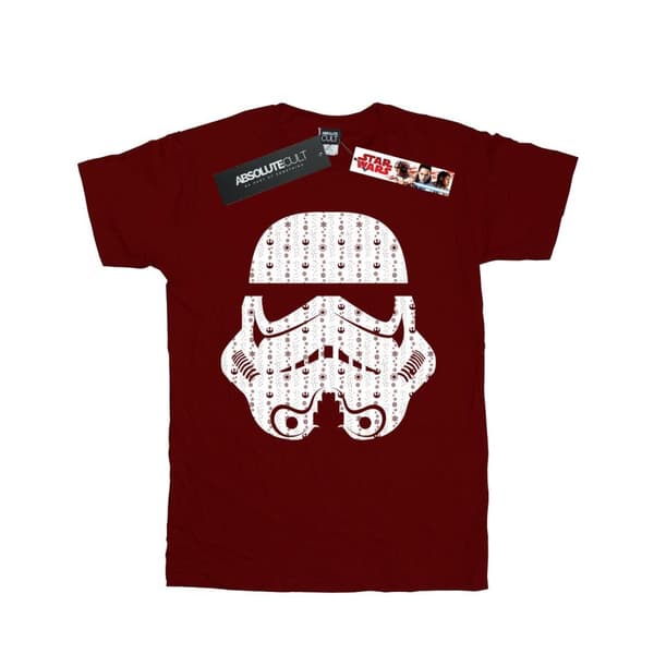Star Wars Girls Christmas Stormtrooper Helmet Cotton T-Shirt