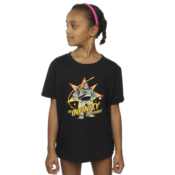 Disney Toy Story Buzz To Infinity T-shirt i bomull för flickor