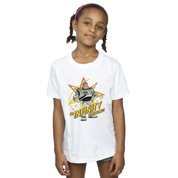 Disney Toy Story Buzz To Infinity T-shirt i bomull för flickor