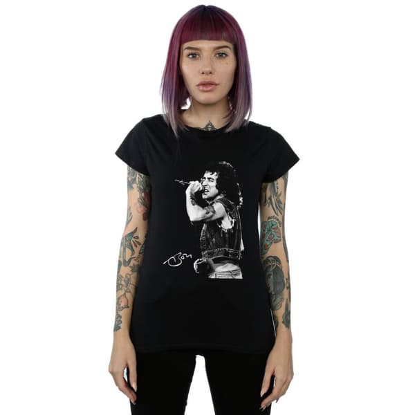 Bon Scott Dam/Tjej - T-shirt i bomull med signerat foto