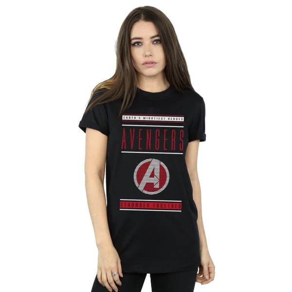 Marvel Womens/Ladies Avengers Endgame Stronger Together Cotton Boyfriend T-Shirt
