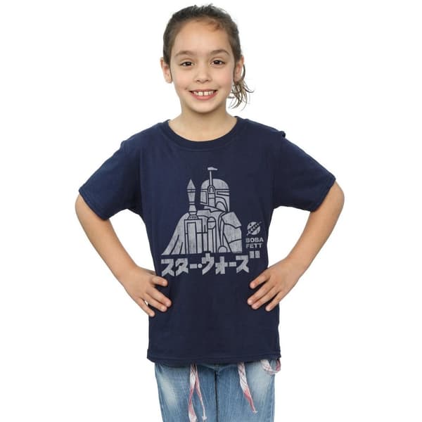 Star Wars Kanji Boba Fett bomulls-T-shirt för flickor
