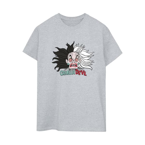 Disney 101 Dalmatians Cruella De Vil - Crazy Mum - Boyfriend-t-shirt i bomull för damer/kvinnor