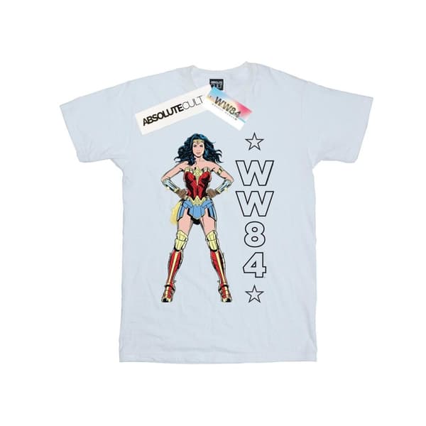 DC Comics Dam/kvinnor Wonder Woman 84 Standing Logo Boyfriend T-shirt i bomull