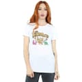 Miniatyrbillede 3 af 4: The Flintstones Womens/Ladies Group Distressed Cotton Boyfriend T-Shirt