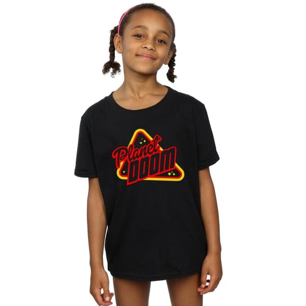Ready Player One T-shirt i bomull med Planet Doom-logga för flickor