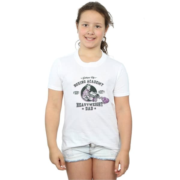 DC Comics Batman-t-shirt i tungviktsbomull för flickor
