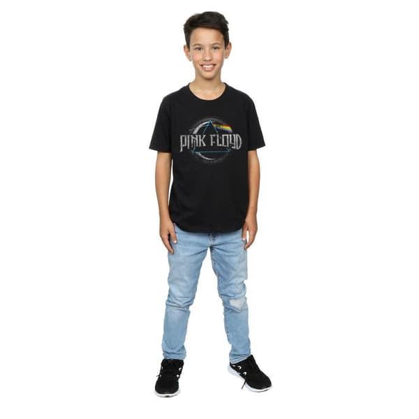Pink Floyd Boys Dark Side Of The Moon Circular Logo T-Shirt
