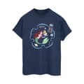 Miniatyrbild 1 av 3: Disney Dam/Tjej Den lilla sjöjungfrun läser en bok Boyfriend-t-shirt i bomull