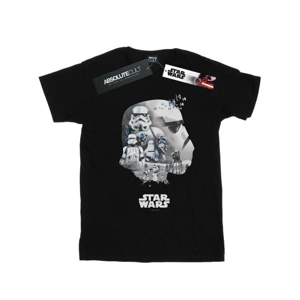 Star Wars Girls Stormtrooper Montage Cotton T-Shirt