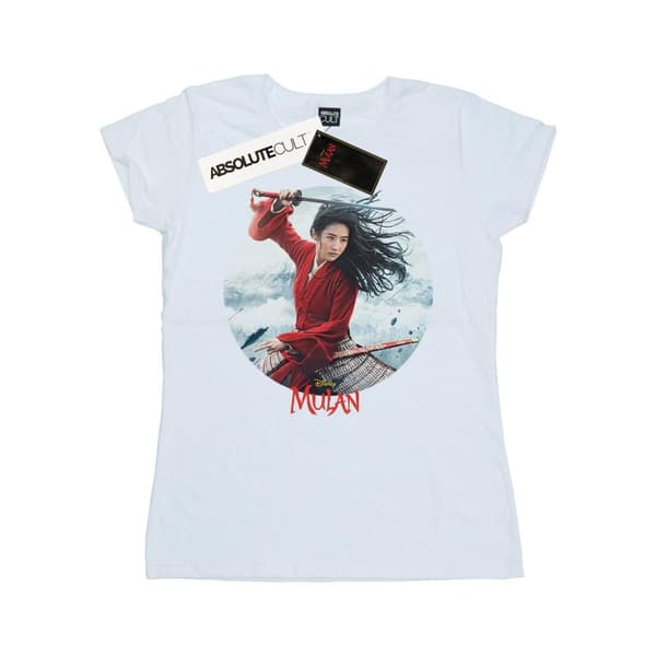 Disney Dam/Lady Mulan Movie Sword Poster T-shirt i bomull