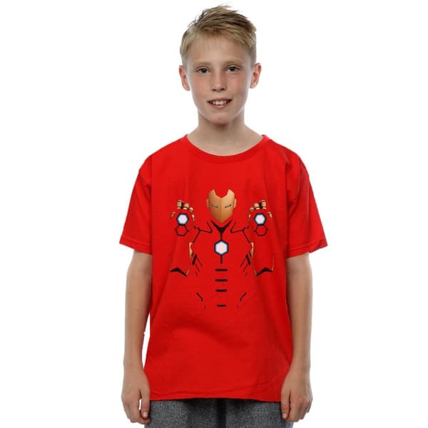 Marvel Boys Iron Man Armoured Suit T-Shirt