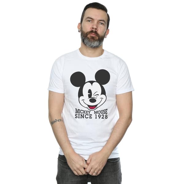 Disney Mens Mickey Mouse Since 1928 T-Shirt