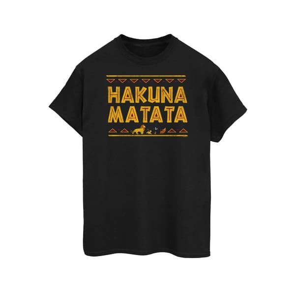 Disney Dam/Tjej Lejonkungen Hakuna Matata Boyfriend T-shirt i bomull