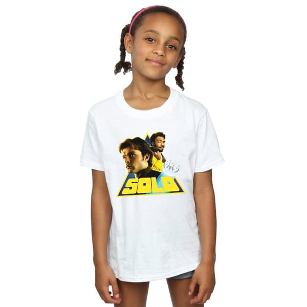 Star Wars Solo Retro Triangle T-shirt i bomull för flickor
